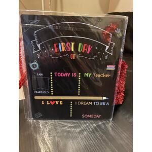 First Day of School Sign - 12” X 10” First & Last Day of School Board Chalkboard
